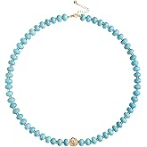 Beaded Necklaces For Women Natural Gemstone 18k Gold Camellia Choker Necklace Western Jewelry Gifts Trendy Boho Beach Necklaces