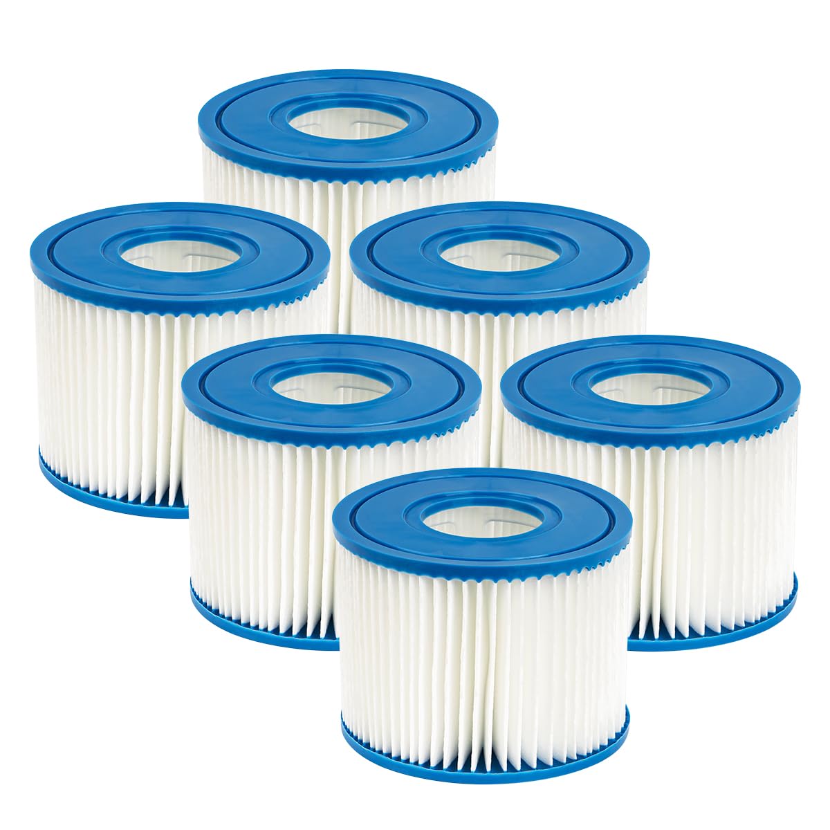 WuYan 6 Pack Swimming Pool Filters for Intex Type S1 Cartridge for 29001E Inflatable Swimming Pool Filter Catridge