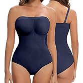 Lenashape Strapless Shapewear for Women, Tummy Control Triangle Bodysuit, Body Shaper Tank Top