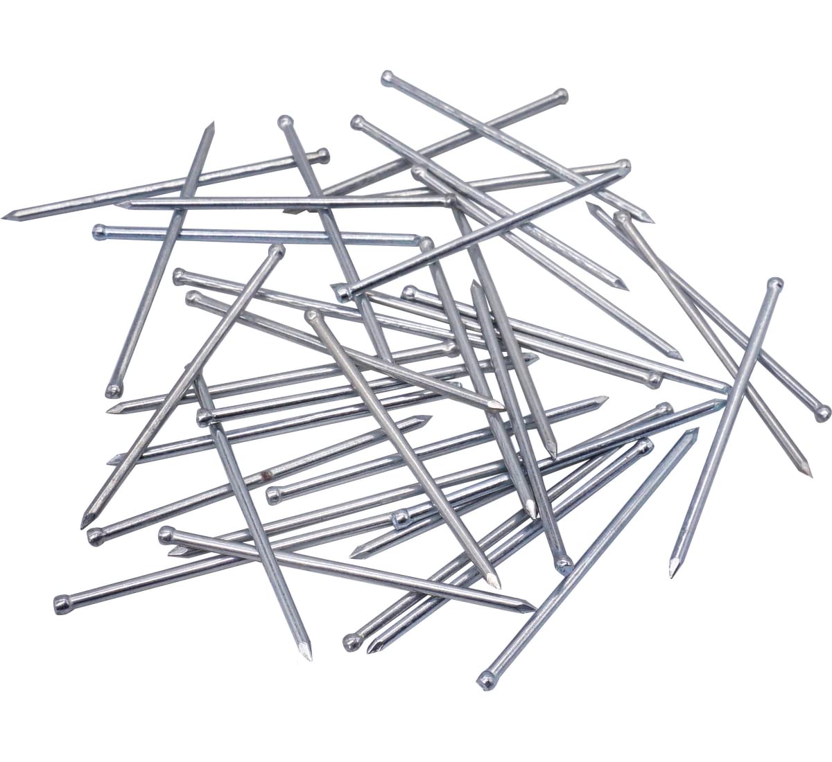 (Pack of 50 pcs) Small Head 1.5 x 40 mm Finishing Nails, Zinc Plated Steel Nails, Nails for Woodworking (50, 1.5 x 40 mm)