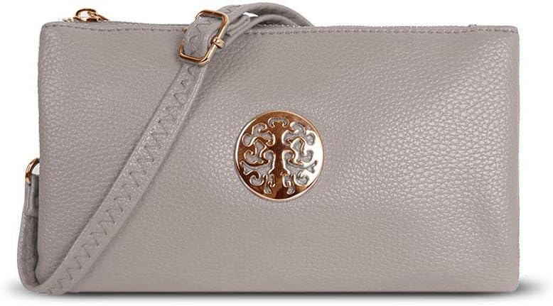 Craze LondonWomen's Small Clutch Bag Cross Body Shoulder Bag with Wristlet Long Cross Shoulder Adjustable Strap