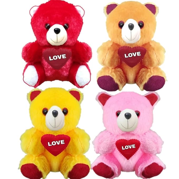 red and pink teddy bear
