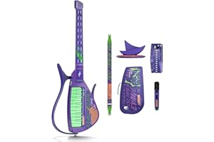 Enya CYBER-G Smart Guitar,Official Evangelion Collaboration, Stringless Guitar with APP Learning,Built-in Effects & Bluetooth,Portable Guitars for All Skill Levels,Gift Box Set