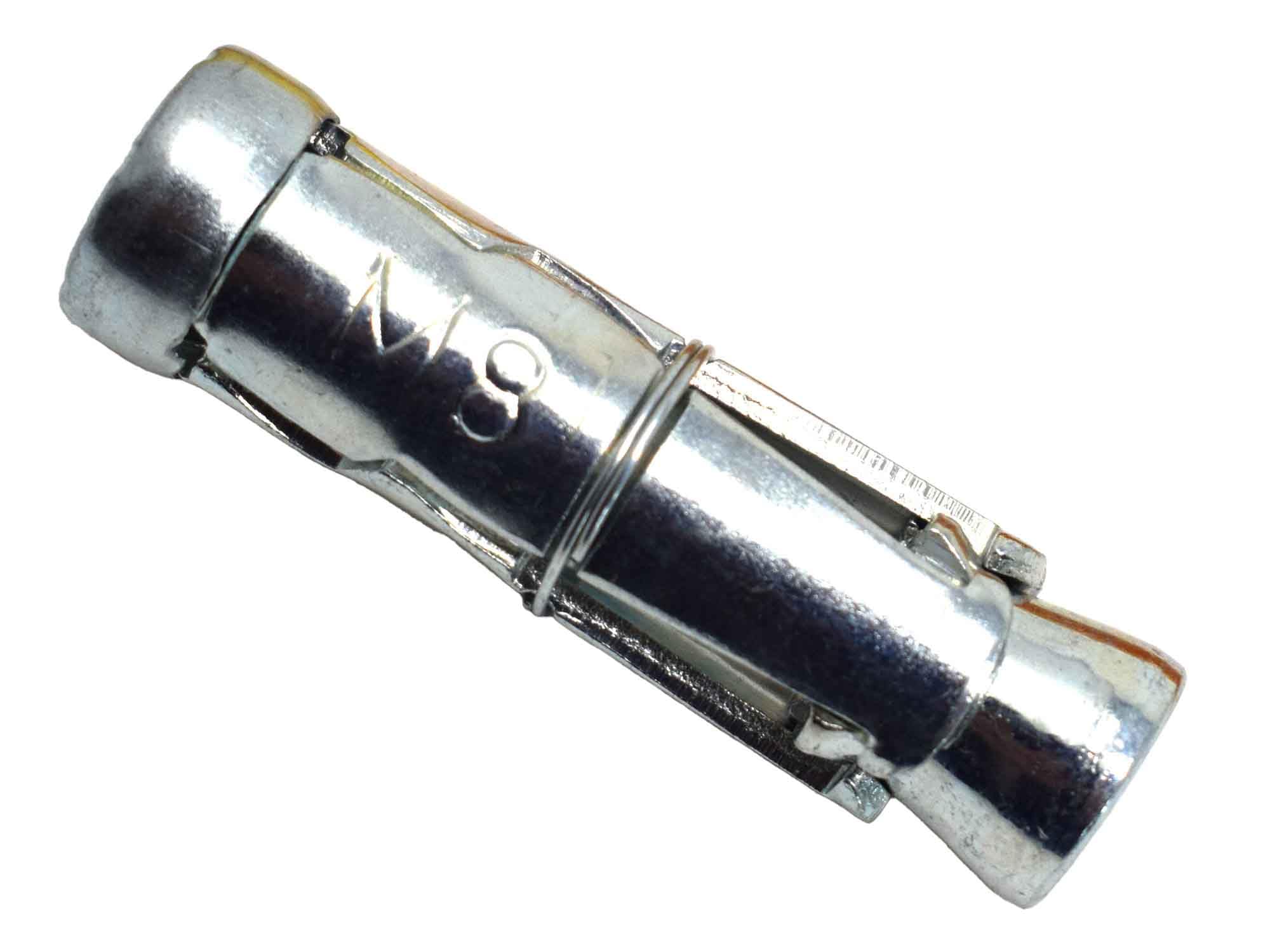 MasonMate MAMSAM8 Medium Duty Anchor Shield M8 (50) Bolts, Silver