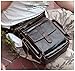 Le'aokuu Mens Leather Messenger Shoulder Bag Motorcycle Fanny Belt Waist Bag Pack Pouch Drop Leg Bag