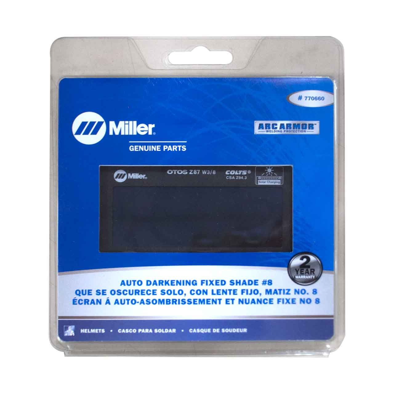 Welding Lens, 2 x 4 in, 8, Auto 