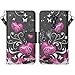 Cover Compatible for ZTE Max Duo LTE/Imperial Max/Kirk/ZTE Zmax Pro Case, SOGA [Pocketbook Series] PU Leather Magnetic Flip Design Wallet Case - Black Butterfly Heart