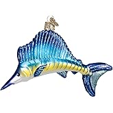 Ocean Sailfish Old World Christmas Glass Ornament 12226 Fish Decoration Free Box