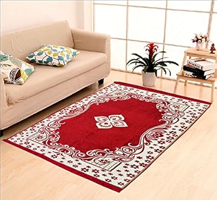 HOME ELITE Multicolor Ethnic Design Velvet Touch Carpet ( 140x210 cm) , RG-CRT-430