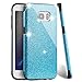 MEKO Galaxy S7 Edge Case, Shiny Sparkle Glitter Bling Case - Built-in Glitter Premium Firm Rubber Case [Scratch Resistant] for Samsung Galaxy S7 Edge- (Blue)