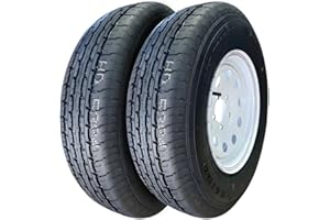 Tenaci Trailer Wheel & Tire Assembly | ST175/80R13 Tenaci Haida HD825 Radial S/T Trailer Tire 91/87L on 13X4.5 5X114.3/5X4.5 