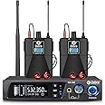 D Debra Audio PRO ER-102 UHF IEM Mono Wireless in Ear Monitor System with Monitoring Type for Stage, Band, Recording Studio,Guitar, Live Performance (Single Channel, 2 Bodypack)