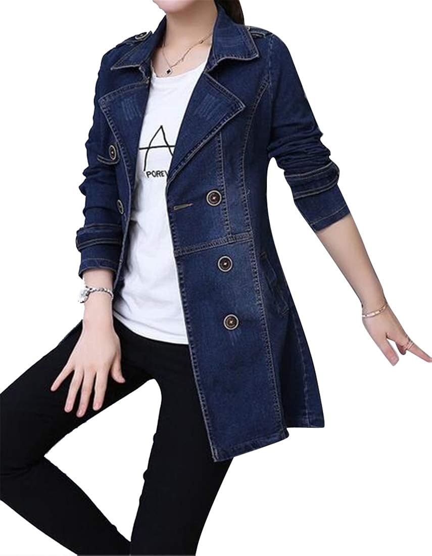 jean trench jacket