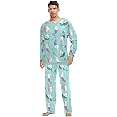 Ollabaky Pajama Set for Men and Women Matching PJs Family Pajama Sleepwear Set