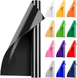 Artcut 12 x 3ft Black Heat Transfer Vinyl for Fabric Easy to Cut