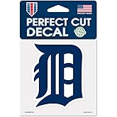 WinCraft MLB Detroit Tigers 4" x 4" Black Outdoor Vinyl Rated Material Decal
