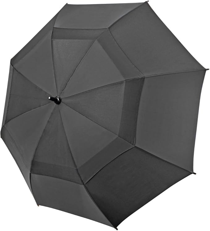 Mens Windproof Umbrella Wind Resistant Brolly Storm Proof Vented Design