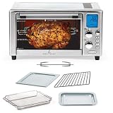 Emeril Lagasse Everyday 360 Stainless Steel Air Fryer, 360° Quick Cook Technology, XL capacity, 9-in-1, 12 Pre-Set Cooking Functions including Bake, Rotisserie, Broil, Pizza, Slow Cook, Toaster