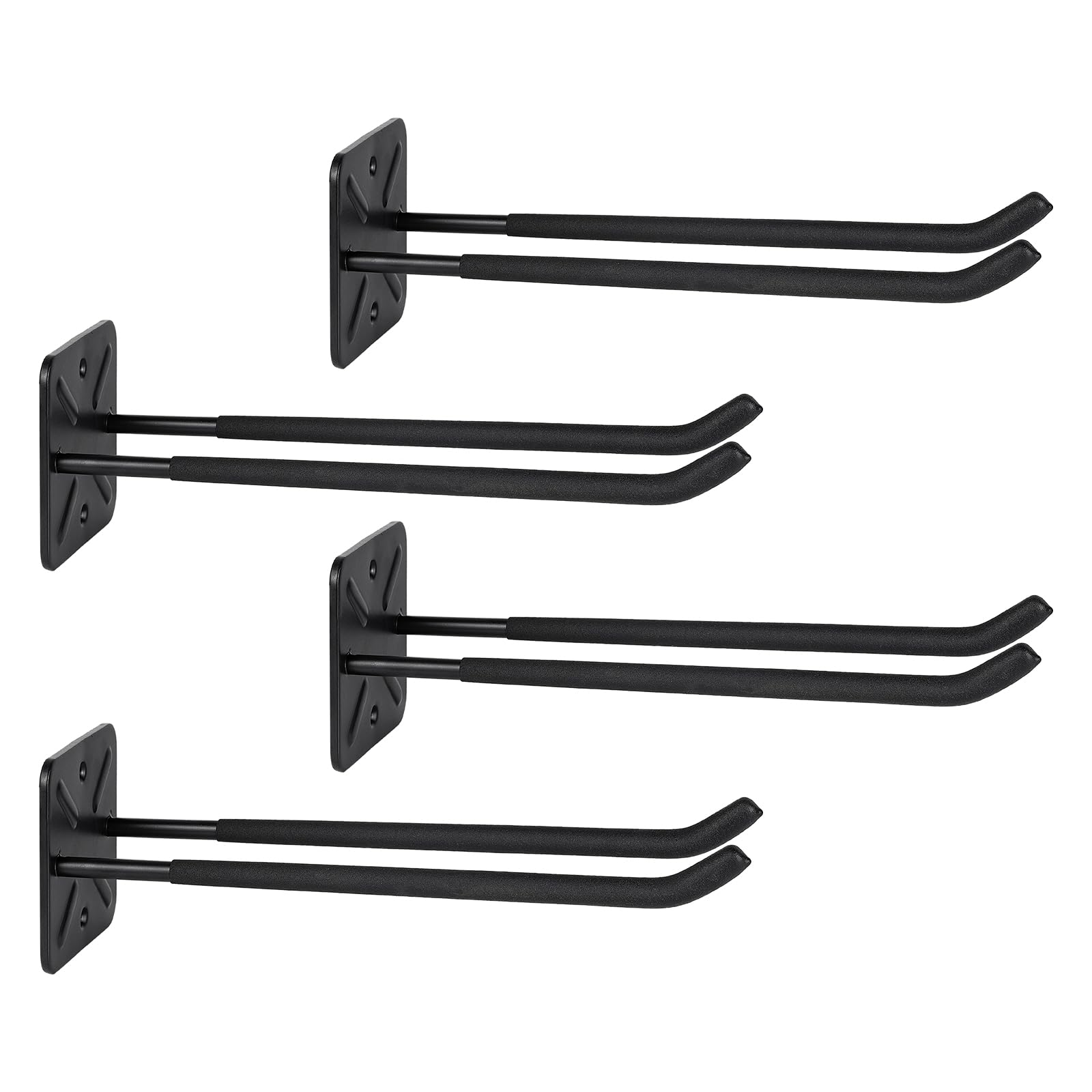 PYBTOOL Heavy Duty 12-Inch Garage Hooks, Wall-Mounted Tool Organizer for Tires, Ladders, and Folding Chairs – Versatile Double Hooks for Garage Storage