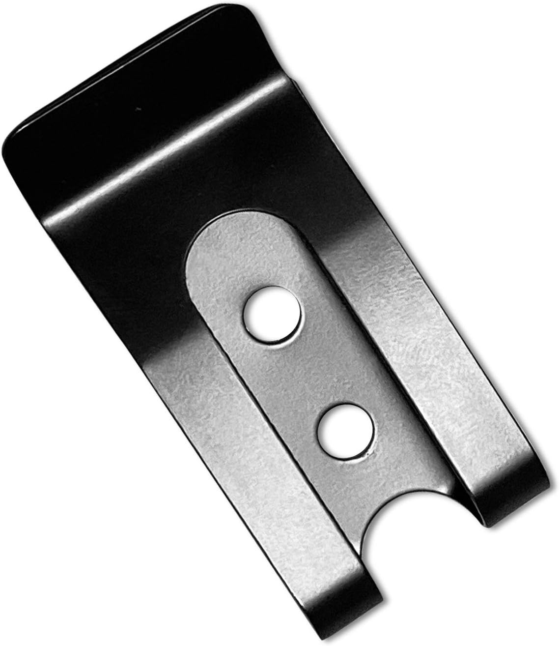 HolsterBuilder Metal Mini Holster Belt Clip - Flat Base Hard Spring Steel Belt Clip for Knife Sheaths, Wallets, & Pouches : Sports & Outdoors