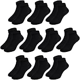 hoomore Unisex Kids Ankle Socks,Seamless Low Cut Sport & Everyday Socks for Boys Girls,Soft Breathable Cotton,10 Pairs