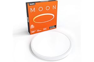 TALOYA Led Flush Mount Ceiling Light, 12 Inch Close to Ceiling Light Fixtures, 5000K White Modern Surface Mount Light for Basements, Closets, Foyers, Kitchen, Laundry, Pantry