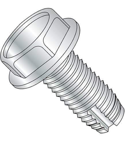 Amazon.com: 100 12-24 X 1/2 Hex Washer Head Thread Cutting
