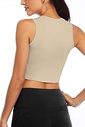 Sanutch Yoga Crop Tops Dance Tops Fitted Workout