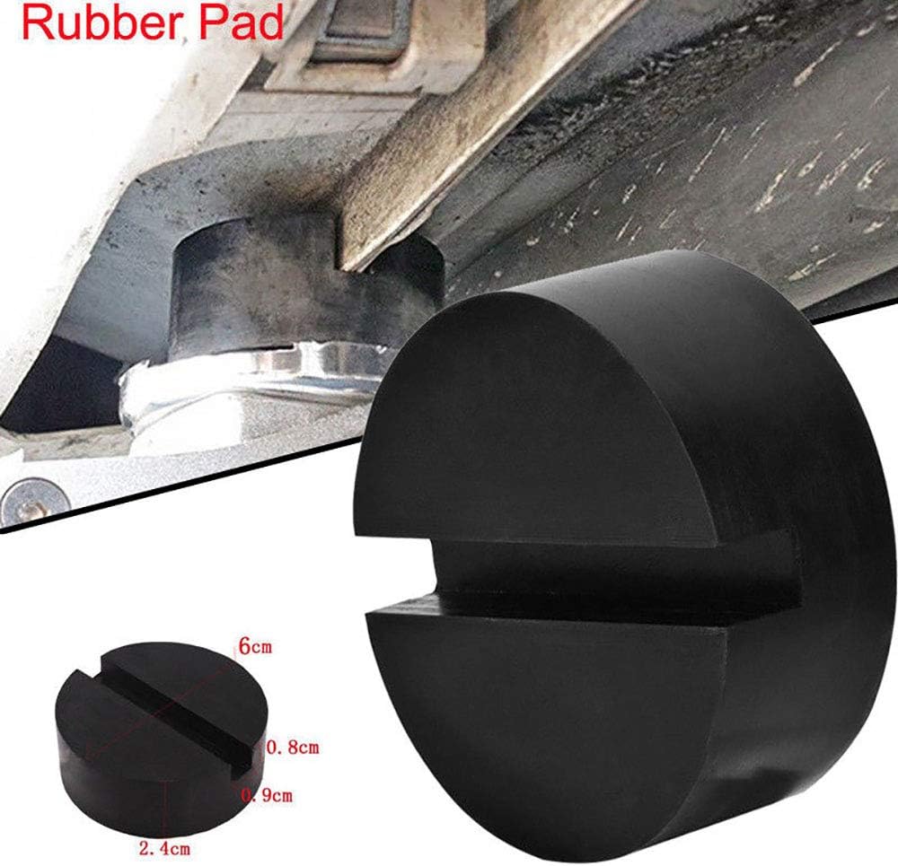 Rubber Pad Rubber Block Hydraulic Ramp Jacking pads Trolley Jack Adapter Lift, Heavy Duty Slot Groove Car Floor Jack