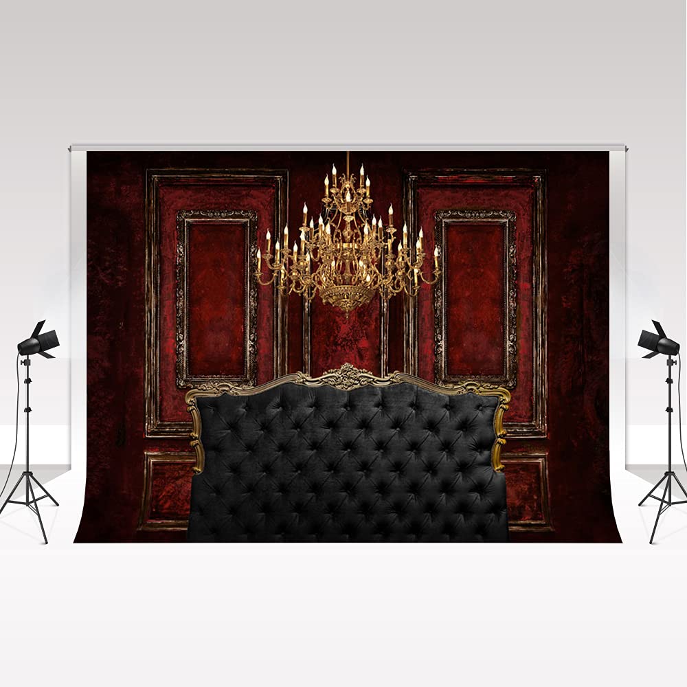 Kate Halloween Photo Backdrop for Photoshoot Vampire Medieval Castle Photography Background Kids Adult Masquerade Cosplay Photo Studio Props Horrible Party Decoration 7x5ft/2.2x1.5m — image 1