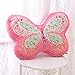 Brandream Kids Pillows Girls Butterfly Shaped Pillow Quilted Throw Pillow for Bed Couch Pink Sweet