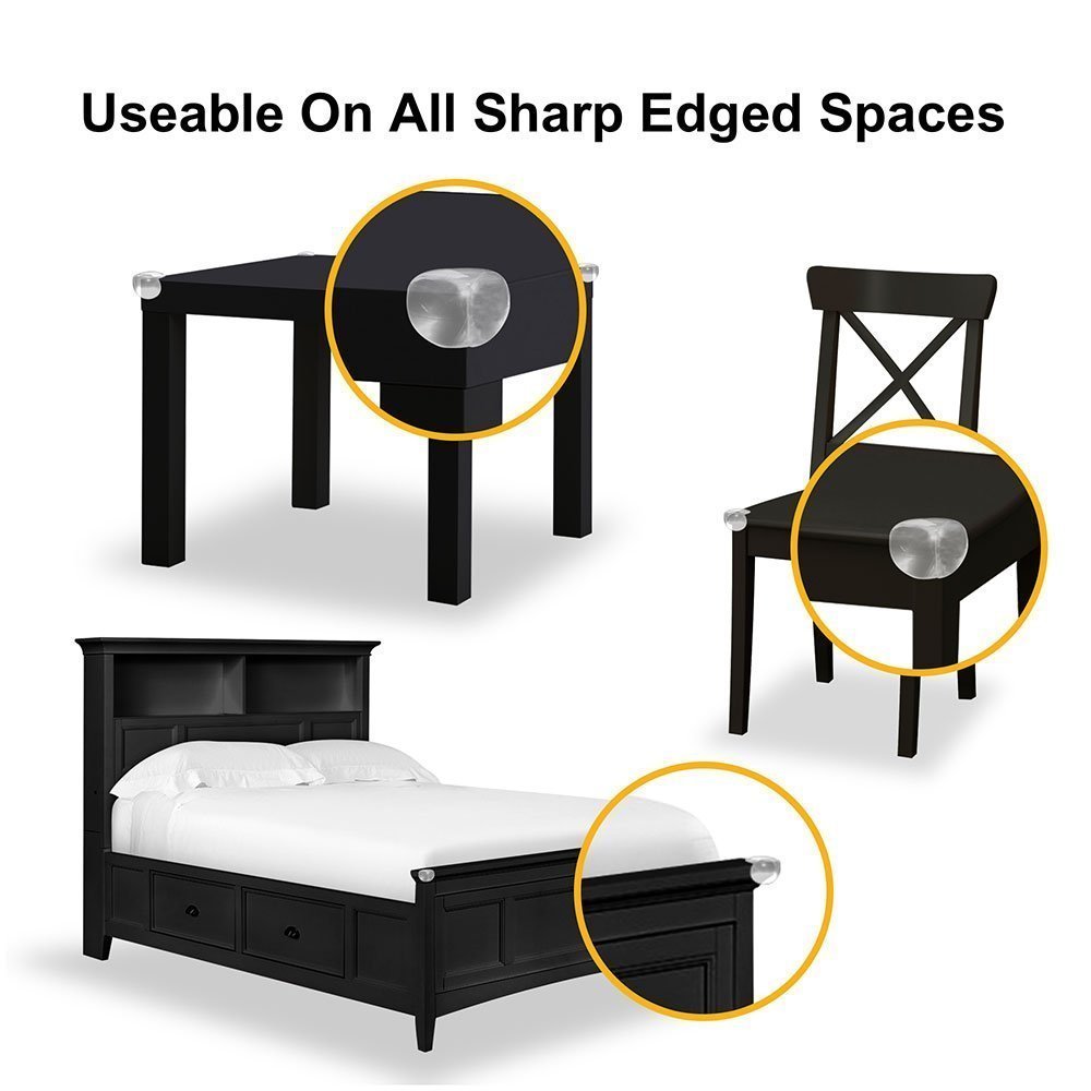 Soft Clear Baby Proofing Corner Guards & Edge Protectors,12 Pack Child