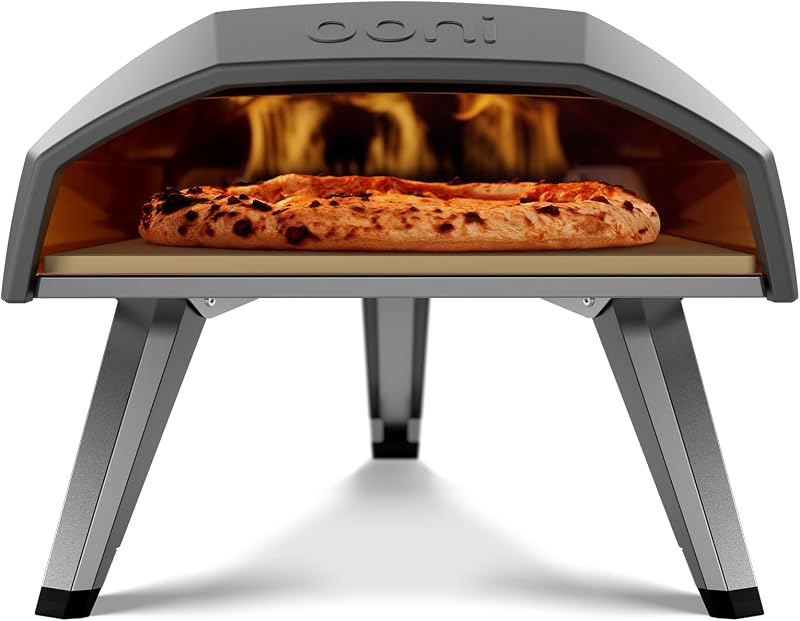 Ooni Koda 12 Gas Pizza Oven Foundry Black 12" with Regulator & Hose