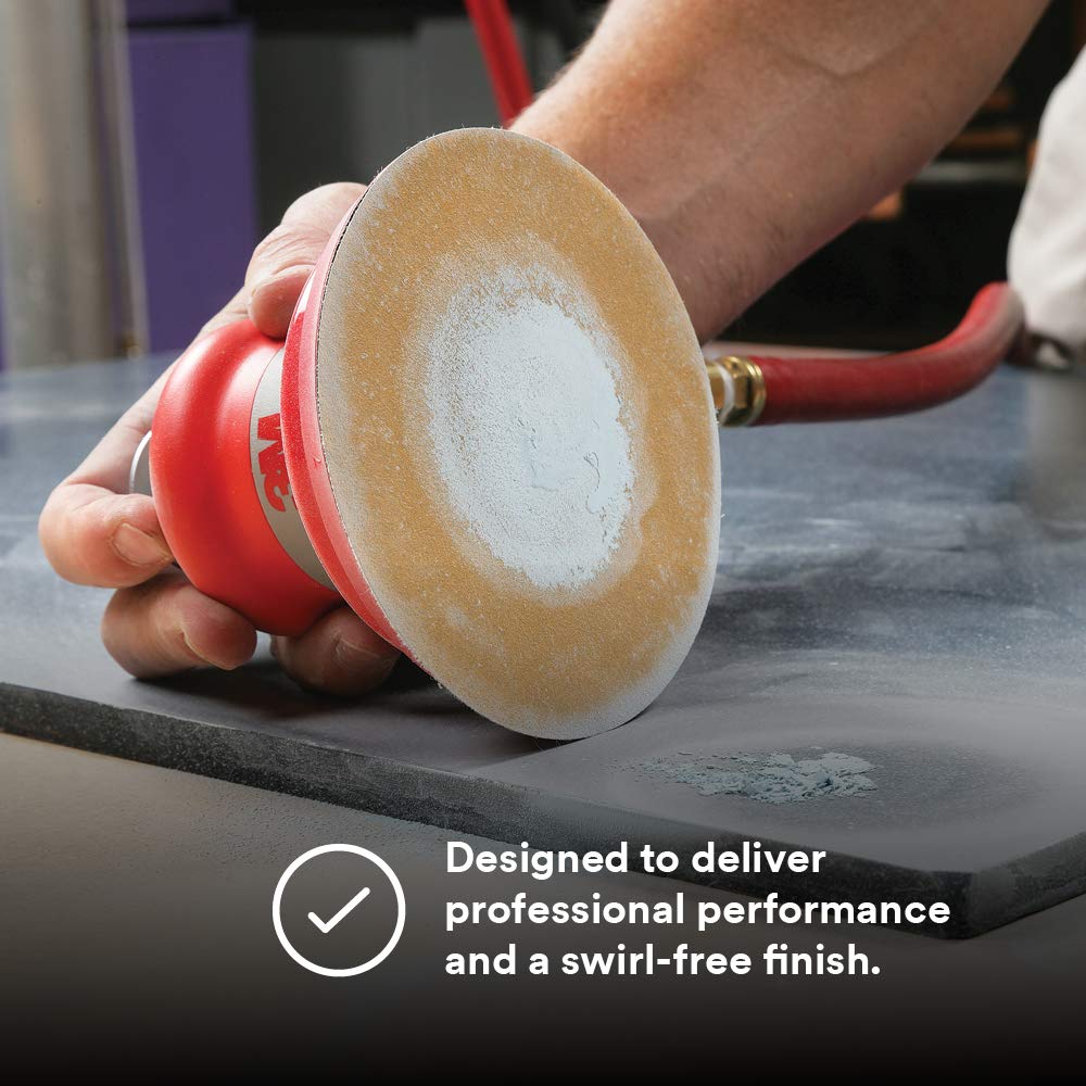 3M Random Orbital Sander – Pneumatic Palm Sander – 5” x 3/16” Diam. Orbit – Stikit Disc Pad – For Wood, Composites, Metal – Original Series, 20317: Power Random Orbit Sanders: Industrial & Scientific
