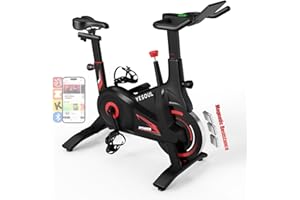 YESOUL Self Powered Exercise Bike with Exclusive Smart App, Adjustable Magnetic Resistance & 300lbs Capacity, Indoor Stationary Cycling Bike with Stable Triangle Frame, Scenic Rides & Live Classes for Home Workouts