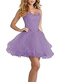 Puffy Organza Homecoming Dress for Teens Strapless