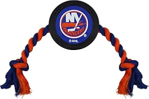 Pets First NHL New Jersey Devils Puck Toy for Dogs & Cats. Play Hockey with Your Pet with This Licensed Dog Tough Toy Reward!