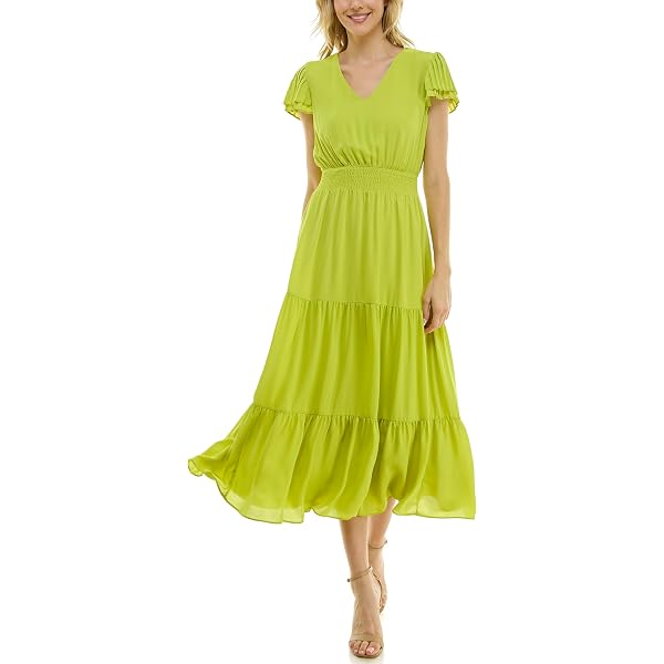 chinese dress ladies Nanette Lepore Women's Lace Bell Sleeve Cocktail Mini Dress – Letay Store main image 1