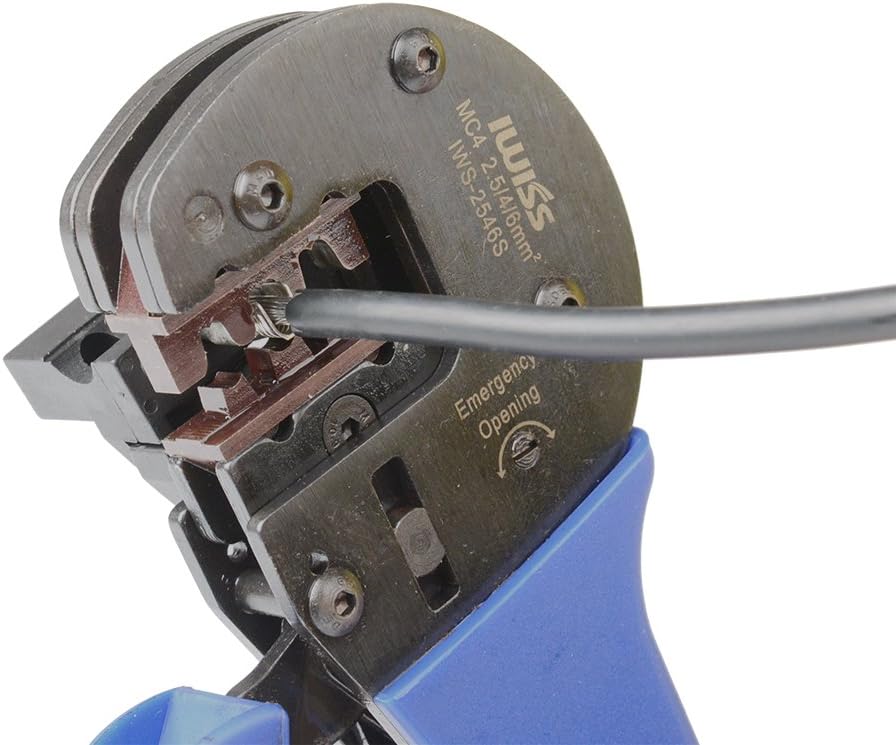 IWISS MC4 Solar Crimping Tools for AWG 14-10(2.5/4/6.0mm2) Solar Panel PV Cables: Home Improvement