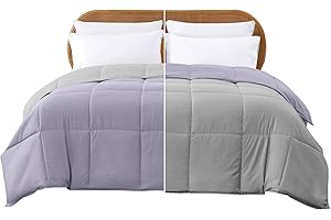 Modern Threads Down Alternative Reversible Comforter Purple/Silver Queen