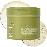 Rbfy. Daily Ampoule Pad (100 Pads) – Korean Vegan Toner Pads for Soothing, Calming & Deep Hydration | for Dry, Stressed, and Sensitive Skin | Centella Asiatica & Panthenol | Korean Skincare