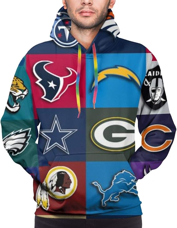 Amazon Co Jp Nflのロゴ メンズ パーカー スウェット プルオーバー おしゃれ パーカー 長袖 男女兼用 プリント パーカー ポケット付き 服 ファッション小物