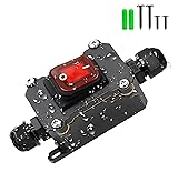 IP67 Waterproof Inline Switch with Red Light Rocker