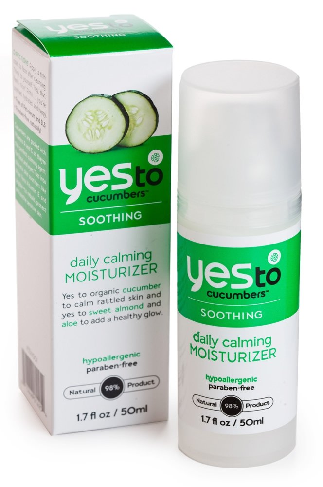 YES to Cucumbers Soothing Daily Calming Facial Moisturizer (50ml, Normal to Dry Skin Paraben Free)