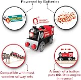 Hape Battery Powered Train Engine No. 1 Red and Black for Ages 3+ view 2