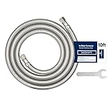 10ft Ice Maker Water Line Stainless Steel Braided