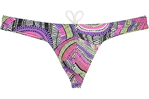 OROCOJUCO Sport Mens Print Thong Swimsuit Contour Pouch Bikini Swimwear Board Surf Short Trunks Swim Tangas