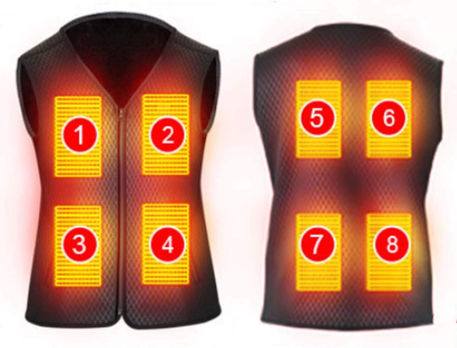 Self Heated Vest, Winter Smart Washable Adjustable Electric Heated