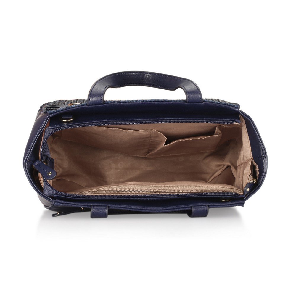 caprese women's satchel (navy)