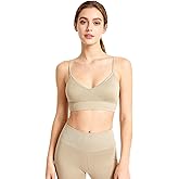 gyprprer Women’s Merino Wool Bralette with Removable Pads, Wireless Comfort Bra for Yoga Outdoor Activities